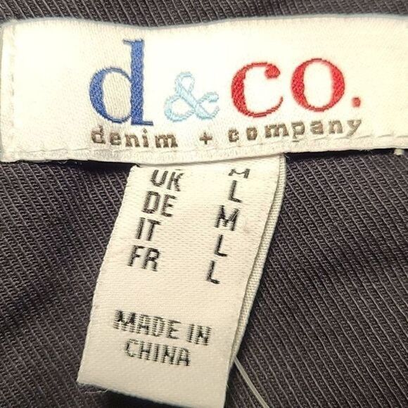 NWOT Denim & Co Twill Utility Jacket with Embroidery Sz M - Picture 8 of 14